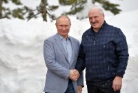 снимка 6 6-часова среща: Путин кара шейна, обядва и се разходи с Лукашенко