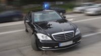 Лека катастрофа с автомобил на НСО в София