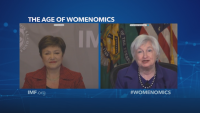 За Деня на жената: Кристалина Георгиева разговаря с финансовия министър на САЩ