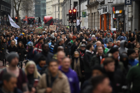 Над 30 арестувани при протести срещу ковид мерките в Лондон