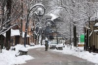 Сняг покри Полша (Снимки)
