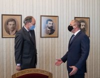 Румен Радев проведе работна среща с посланика на Германия Кристоф Айххорн