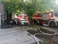 Пожар горя в жилищна кооперация в центъра на Пазарджик