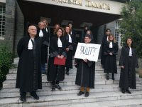 Адвокати от Смолян протестираха срещу закриването на районните съдилища
