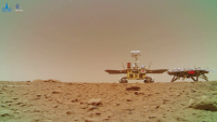 Видеокадри от Марс изпрати китайският роувър