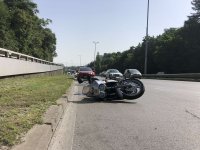 Катастрофа с моторист на столичния булевард "Пейо Яворов" (СНИМКИ)