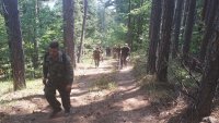Военнослужещи от Сухопътните войски продължават да гасят пожара над село Югово