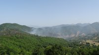 Локализиран е пожарът над град Баня