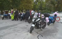 Акция на жени мотористки в Пловдив срещу рака на гърдата