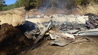 снимка 1 20 крави и тонове фураж изгоряха при пожар в Якоруда (СНИМКИ)
