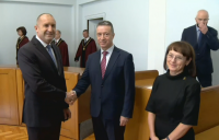 Новите конституционни съдии - Соня Янкулова и Янаки Стоилов, положиха клетви