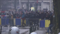 Сблъсъци с полицията на протест срещу ковид мерките в Белгия