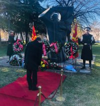 Посланик Ангелов участва в отбелязването на Деня на св. Климент Охридски в Скопие