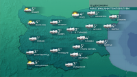 Валежите днес ще са главно в Източна България, предимно от сняг
