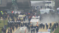 Масов протест срещу ковид мерките в Брюксел прерасна в безредици