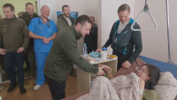 Зеленски посети пострадали от войната, настанени в киевска болница