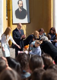 Президентът участва в отбелязването на патронния празник на 55-то училище в София