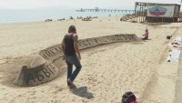 Пясъчни букви за 24 май в Бургас