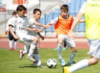 снимка 1 Децата от школата на "Реал Мадрид" във Видин играха на Националния стадион (СНИМКИ)