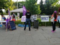 КНСБ протестира пред парламента с искане за по-високи доходи