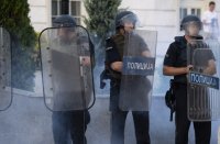 снимка 4 Напрежение на протест в Скопие срещу френското предложение и "българизацията" (Снимки/Видео)