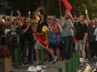 Напрежение на протест в Скопие срещу френското предложение и "българизацията" (Снимки/Видео)