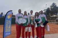 Шампионско посрещане за европейските медалистки в отборната надпревара до 18 години по тенис