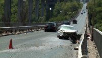 Катастрофа между ТИР и лека кола на Дъговия мост в Русе