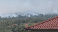 Хеликоптер облива с вода пожарът при Елшица, чакат доброволци