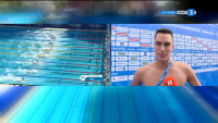 Калоян Левтеров остана извън полуфиналите на 50 метра гръб на Европейското в Рим