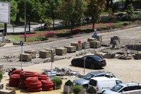 Продължава ремонтът на жълтите павета в центъра на София