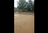 Силен порой наводни Карлово, обявиха частично бедствено положение (ВИДЕО)