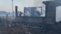 Мащабен пожар гори в Казахстан