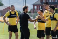 Собственикът на Ботев Пловдив посети отбора преди днешната тренировка на "канарчетата"