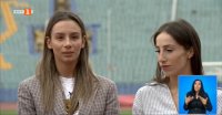 Диамантените момичета и Адриана Дунавска пожелаха успех на гимнастичките ни на Световното в София
