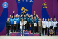 Първият отбор на Левски Триадица спечели титлата при жените на Държавното по художествена гимнастика за ансамбли