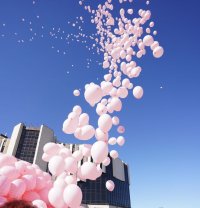 снимка 7 1200 розови балона полетяха в памет на жените, починали от рак на гърдата (Снимки)