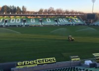Лудогорец се похвали с ново тревно покритие на стадиона си (Видео)