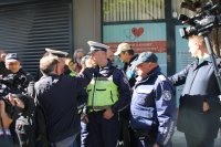 При засилено полицейско присъствие и протест: Откриха македонския културен клуб в Благоевград (ОБЗОР)