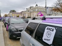 Синдикатите тръгнаха на протестно автошествие в София