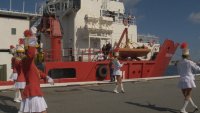 Българският полярен кораб беше посрещнат тържествено в Аржентина