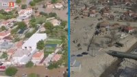 Кадри с дрон от Каравелово половин година след наводненията - каква е ситуацията?