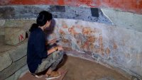 Плесен изяжда тракийските стенописи на гробницата в Александрово