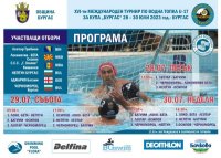 Бургас е домакин на международен турнир по водна топка