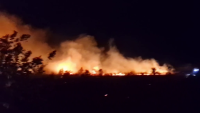 Голям пожар горя в землищата на 3 пазаржишки села