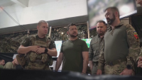 Зеленски посети бригади, участващи в атаки срещу Соледар