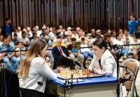 Започна втората партия от битката за Световната купа по шахмат между Нургюл Салимова и Александра Горячкина