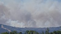 Пожар се разраства в Суфли, Гърция