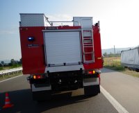 Камион се запали край Добрич, шофьорът бил с над 2,7 промила алкохол