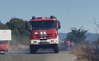 Пожар горя до бензиностанция в Казанлък, евакуираха служителите